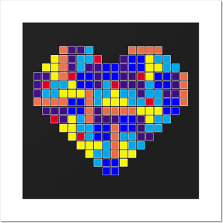Tetris Love Posters and Art